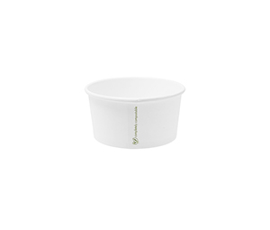 Hot Container White 6oz 190ml, Pack 50 - Vegware