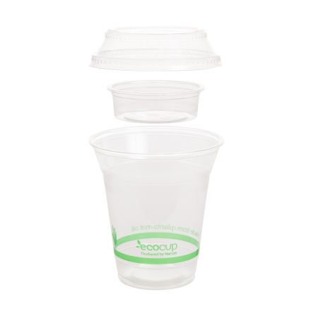 Flat Lid & Insert for Clear EcoCup 96mm - Ecoware