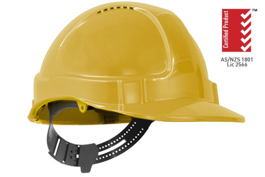 TUFF-NUT' Vented PinLock Hard Hat, YELLOW - Esko