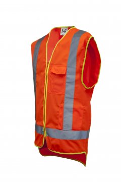 Good2Glow' Hi-Vis Vest, Phone, Pen, ID & Inside Pockets 2X-LARGE - Esko