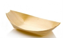 Pine boat 22.5 x 11 x 3cm Jumbo, Pack 100 - Vegware