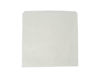 Bag white kraft flat bag 250 x 250mm - Vegware