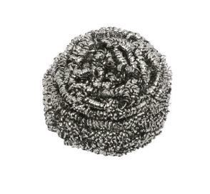 Stainless Steel Scourer - Silver, 50g Scourer Weight Carton 60 *Individually Wrapped  - Matthews