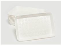 Tray Potatopak 21x13x2cm Dimple Natural, Carton 300 - Vegware