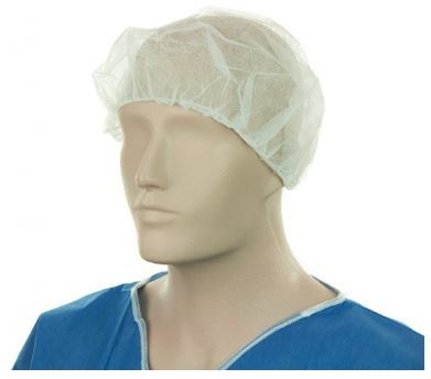 Bouffant Hats Polypropylene White 61cm Carton 600 - Matthews