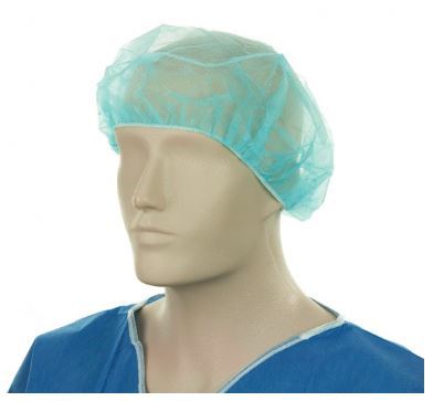 Bouffant Hats Polypropylene Blue 61cm Carton 600 - Matthews