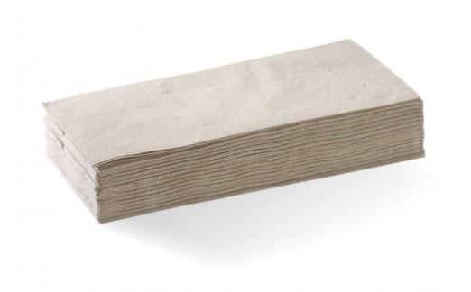 Dinner Napkins 1/8 Fold - Brown, 400mm x 400mm, 2 Ply - Matthews