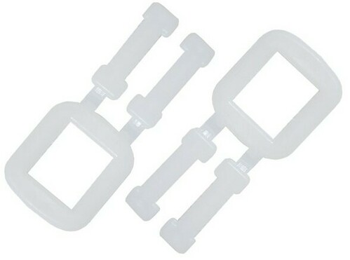 Polypropylene Buckles - White, Light Duty, 12mm - Matthews