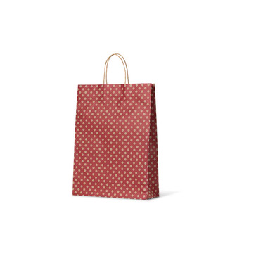 Red Spot Kraft Midi Paper Bag - Bee Dee