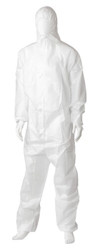 SMS Coverall Type 5/6 - White, M, 50gsm *Breathable Coverall - Matthews