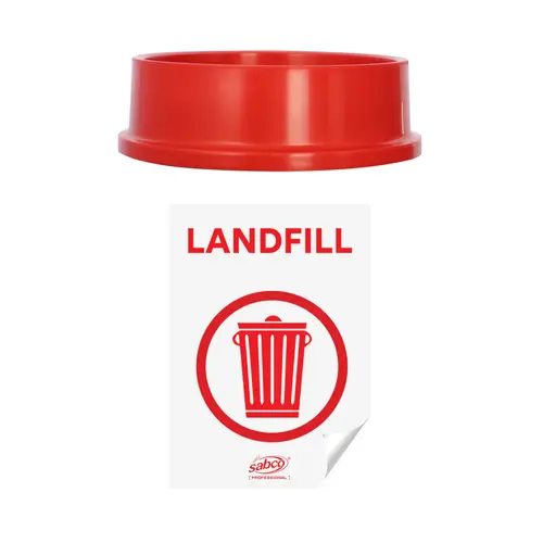 Sabco Recycling Lid Red - Landfill